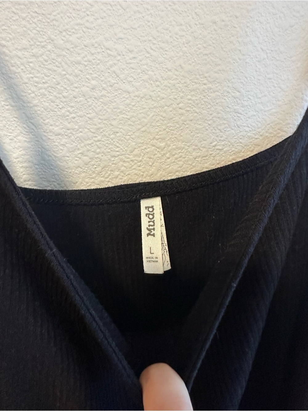 MUDD Black Button-Front Slip Dress Women's large - Picture 4 of 4